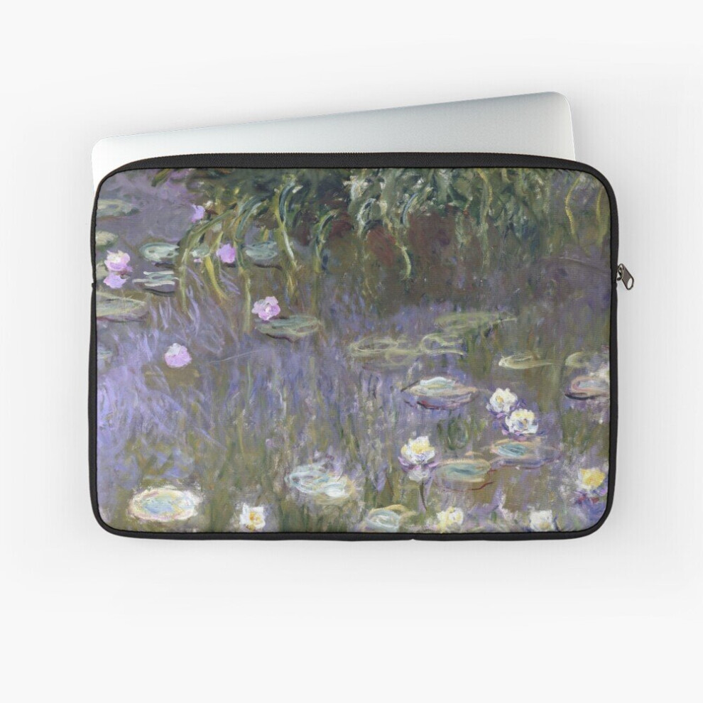 Laptop Sleeve Claude Monet - Water Lilies - White Green 10 12 13 15 17 Inch Case Notebook Tablet Carrying Bag Cover White,Green 7802738437843