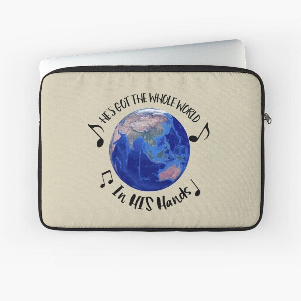 Laptop Sleeve He's Got The Whole World In His Hands 10 12 13 15 17 Inch Case Notebook Tablet Carrying Bag Cover 7802738516111