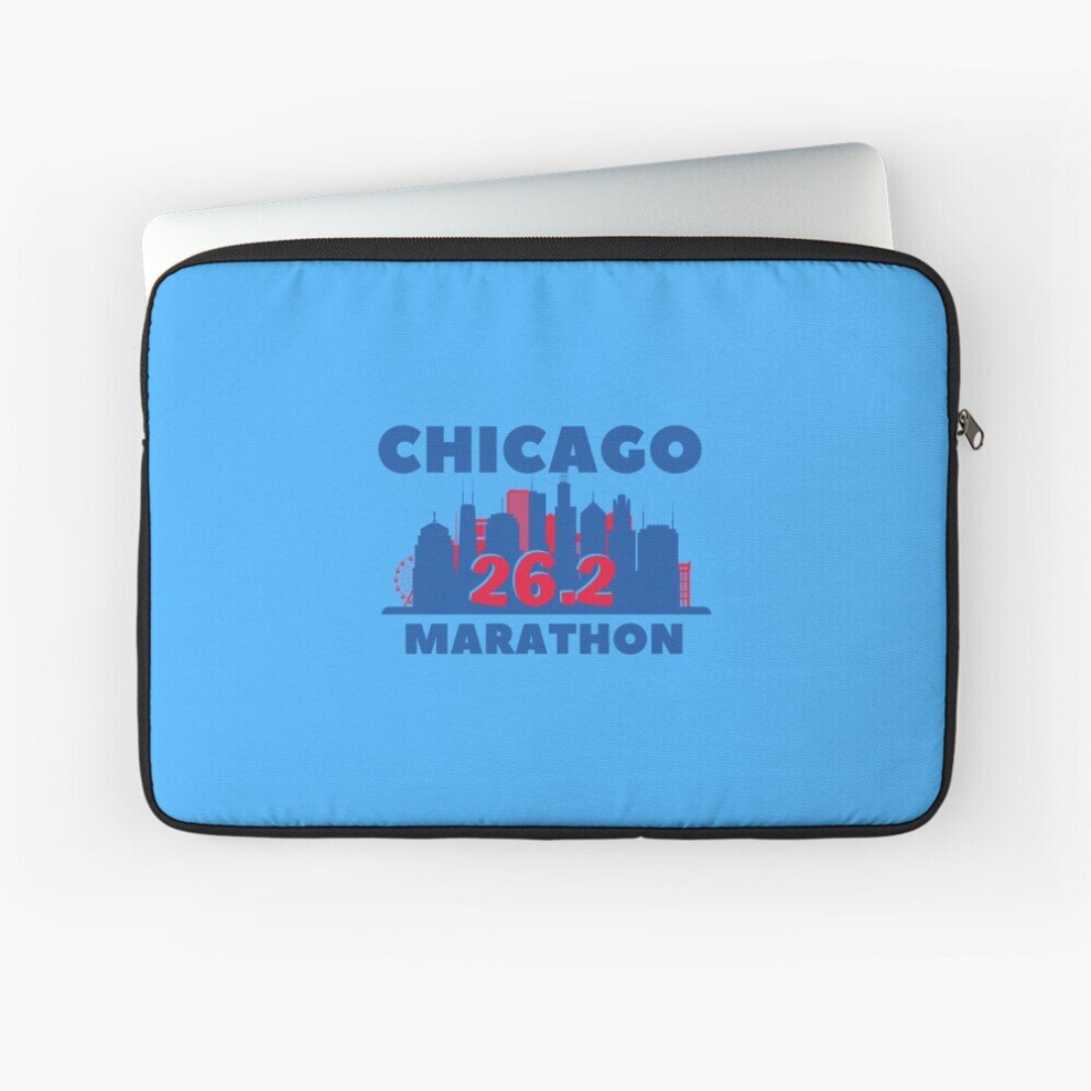 Laptop Sleeve Chicago 26.2 Marathon - 5K, 10K, 13.1, 26.2, Full, Half Marathoner Gift 10 12 13 15 17 Inch Case Notebook Tablet Carrying Bag Cover 7802738491265