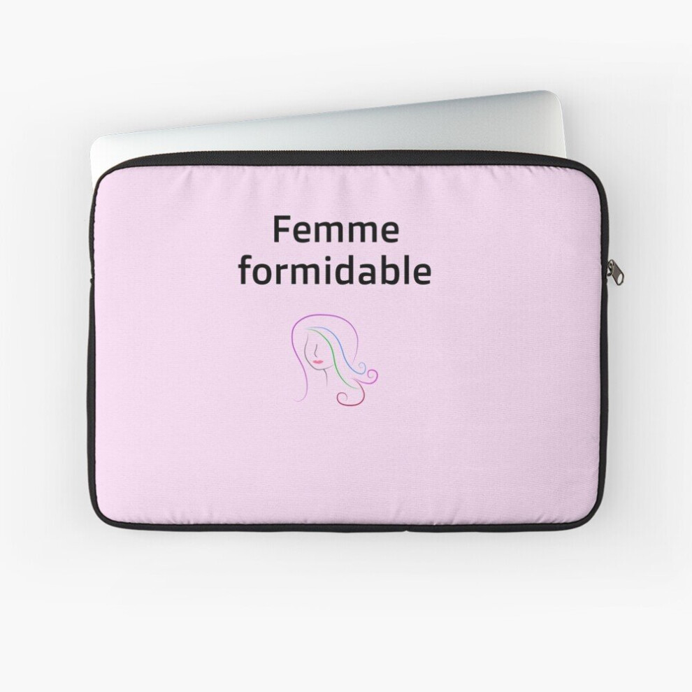 Photos - Laptop Bag Laptop Sleeve T-shirt Femme formidable 10 12 13 15 17 Inch Case Notebook Tablet Carrying Bag Cover