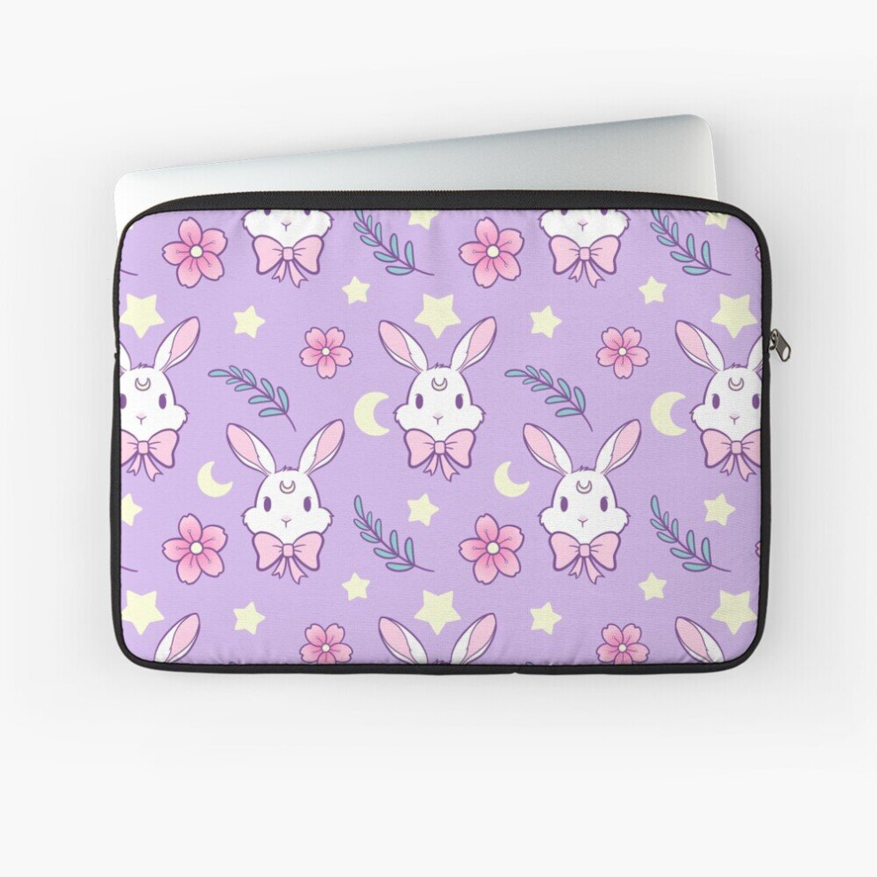 Laptop Sleeve Sakura Bunny Nikury 10 12 13 15 17 Inch Case Notebook Tablet Carrying Bag Cover Purple 7802738482799