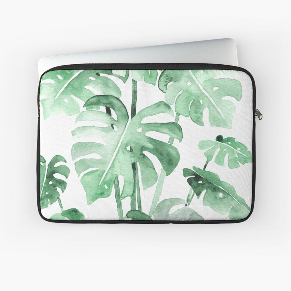 Laptop Sleeve Delicate Monstera 10 12 13 15 17 Inch Case Notebook Tablet Carrying Bag Cover Green 7802738429985