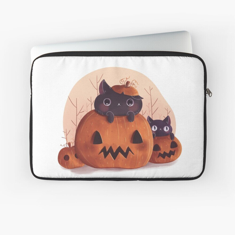 Laptop Sleeve Pumpkin Kitty 10 12 13 15 17 Inch Case Notebook Tablet Carrying Bag Cover 7802738443141