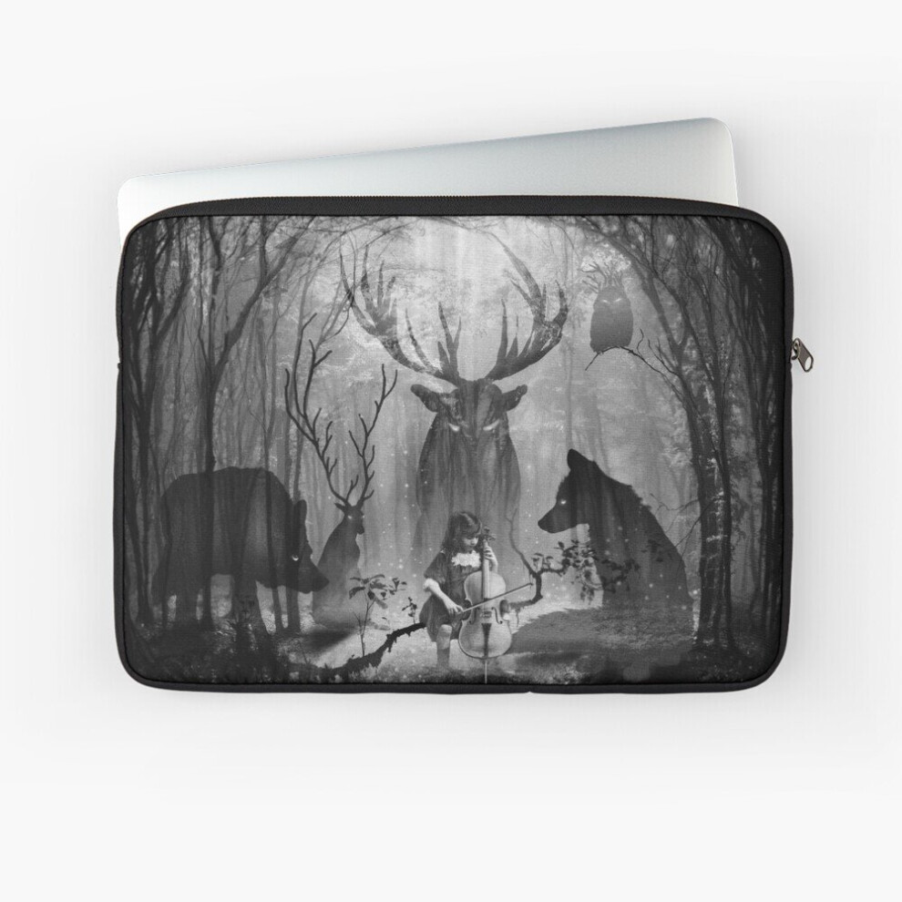 Laptop Sleeve Fox Wolf Deer And Forest Cello Music 10 12 13 15 17 Inch Case Notebook Tablet Carrying Bag Cover 7802738449440