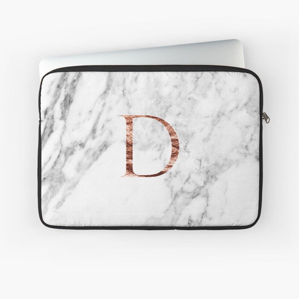 Photos - Laptop Bag Laptop Sleeve Monogram rose marble D 10 12 13 15 17 Inch Case Notebook Tablet Carrying Bag Cover