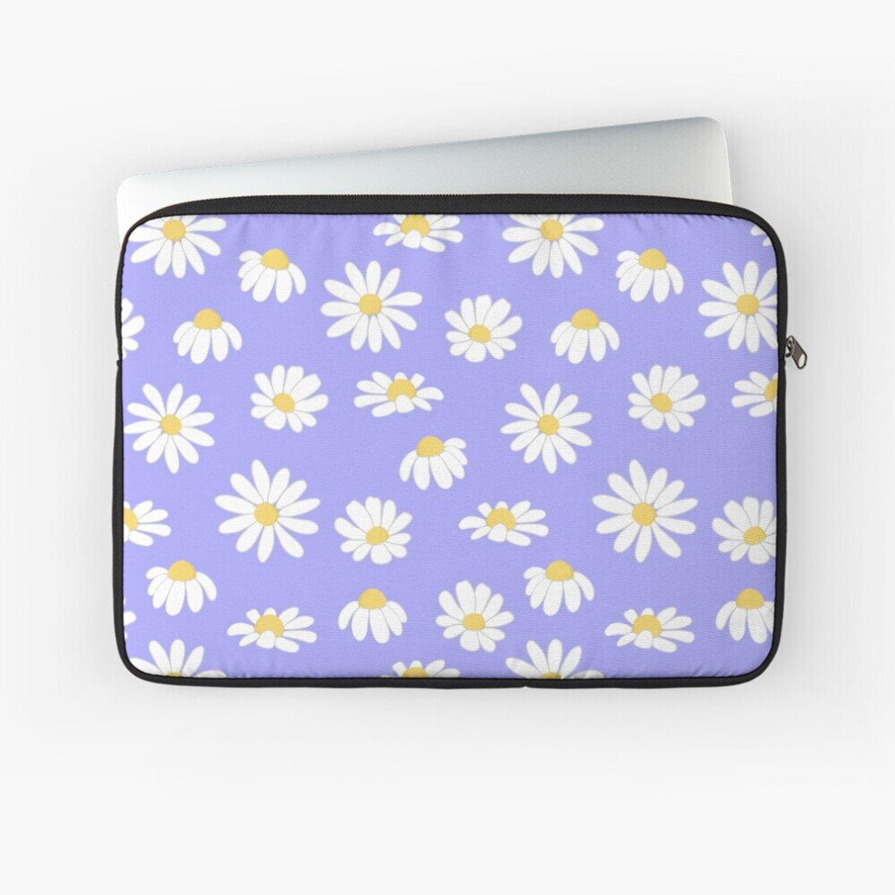 Laptop Sleeve Daisy Field - Lavender Periwinkle 10 12 13 15 17 Inch Case Notebook Tablet Carrying Bag Cover Blue 7802738503654