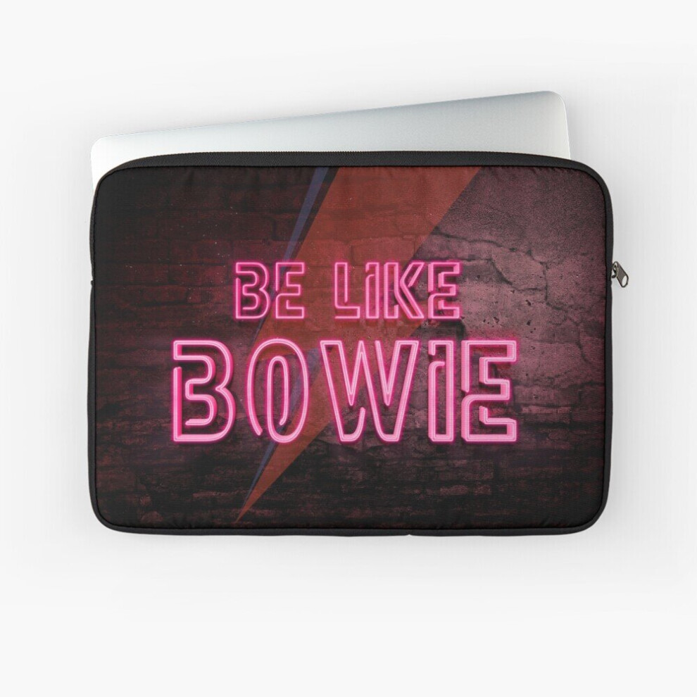 Laptop Sleeve Be Like Bowie Neon Effects, David Bowie Artwork, Bowie 10 12 13 15 17 Inch Case Notebook Tablet Carrying Bag Cover 7802738447651