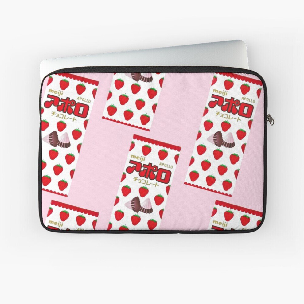 Laptop Sleeve Meiji Strawberry Chocolate Apollos Sweets 10 12 13 15 17 Inch Case Notebook Tablet Carrying Bag Cover 7802738470178