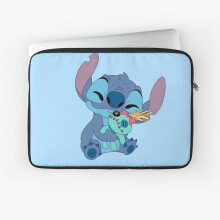 BearLad Laptop Sleeve 10-17in - Water-Resistant Neoprene Case for Laptops & Tablets, Cute Stitch Artwork, Slim Dual Zippers, Padded Sleeve