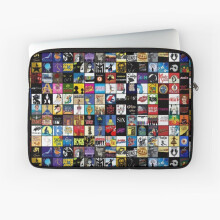 Laptop Sleeve Broadway Musical Theatre Logos - Hand Drawn 10 12 13 15 17 Inch Case Notebook Tablet Carrying Bag Cover
