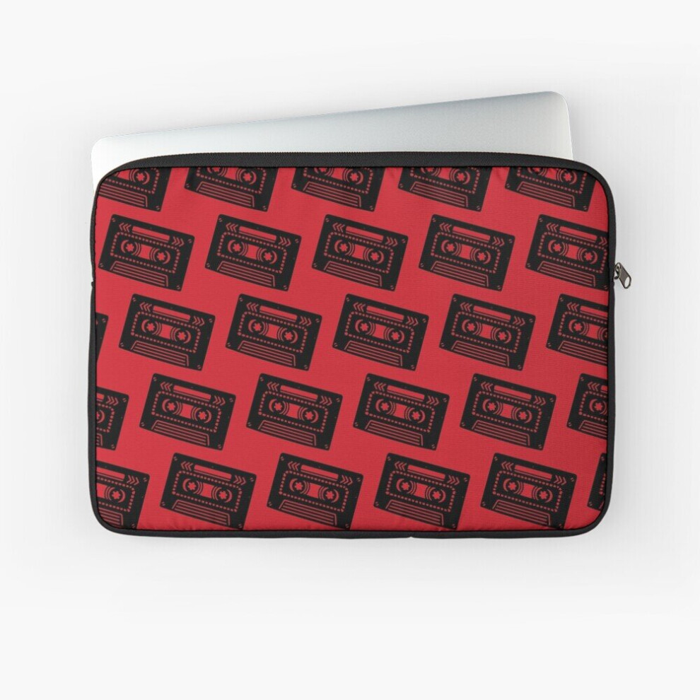 Laptop Sleeve Retro Cassette Pattern 10 12 13 15 17 Inch Case Notebook Tablet Carrying Bag Cover Red 7802738488715