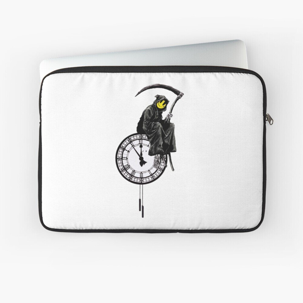 Laptop Sleeve Banksy - Grin Reaper 10 12 13 15 17 Inch Case Notebook Tablet Carrying Bag Cover 7802738474497