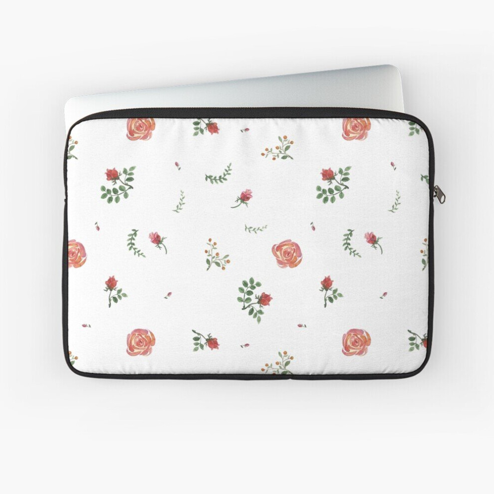 Laptop Sleeve Flowers Watercolor 10 12 13 15 17 Inch Case Notebook Tablet Carrying Bag Cover 7802738434811