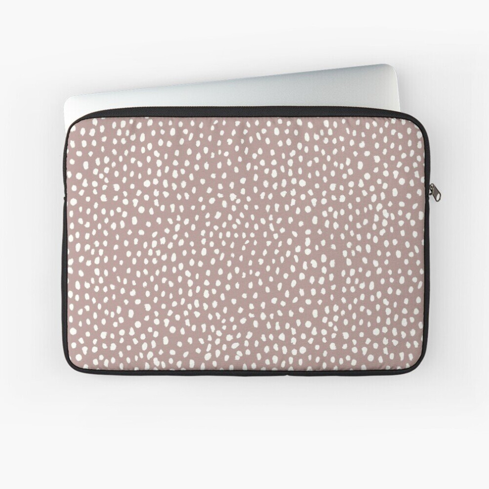 Laptop Sleeve Dalmatian Print 10 12 13 15 17 Inch Case Notebook Tablet Carrying Bag Cover Mauve 7802738495089