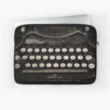 Laptop Sleeve Vintage Typewriter Keyboard 10 12 13 15 17 Inch Case Notebook Tablet Carrying Bag Cover