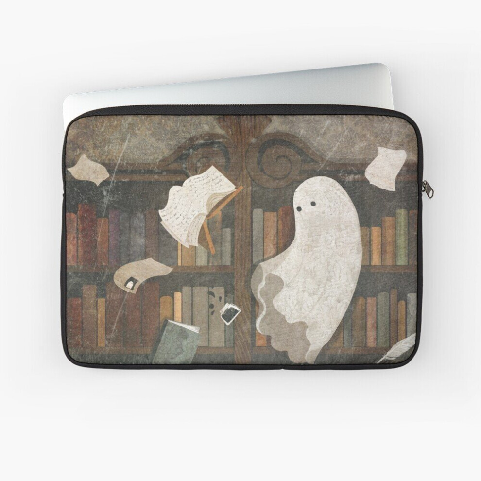Laptop Sleeve There's A Poltergeist In The Library Again... 10 12 13 15 17 Inch Case Notebook Tablet Carrying Bag Cover 7802738486223