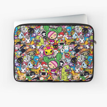 Laptop Sleeve donutella and his friends unicorns mofia collaboration 10 12 13 15 17 Inch Case Notebook Tablet Carrying Bag Cover