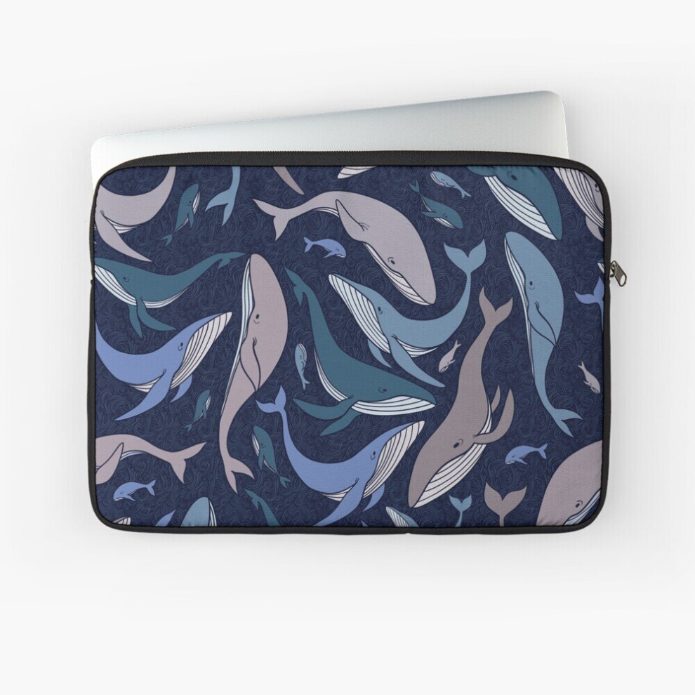 Laptop Sleeve School Of Whales 10 12 13 15 17 Inch Case Notebook Tablet Carrying Bag Cover 7802738414035