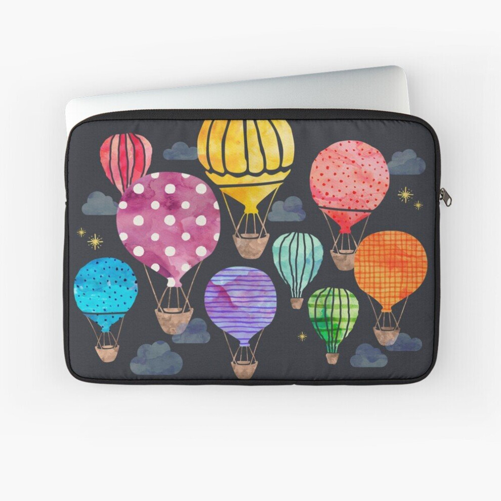 Laptop Sleeve Hot Air Balloon Night 10 12 13 15 17 Inch Case Notebook Tablet Carrying Bag Cover 7802738483901