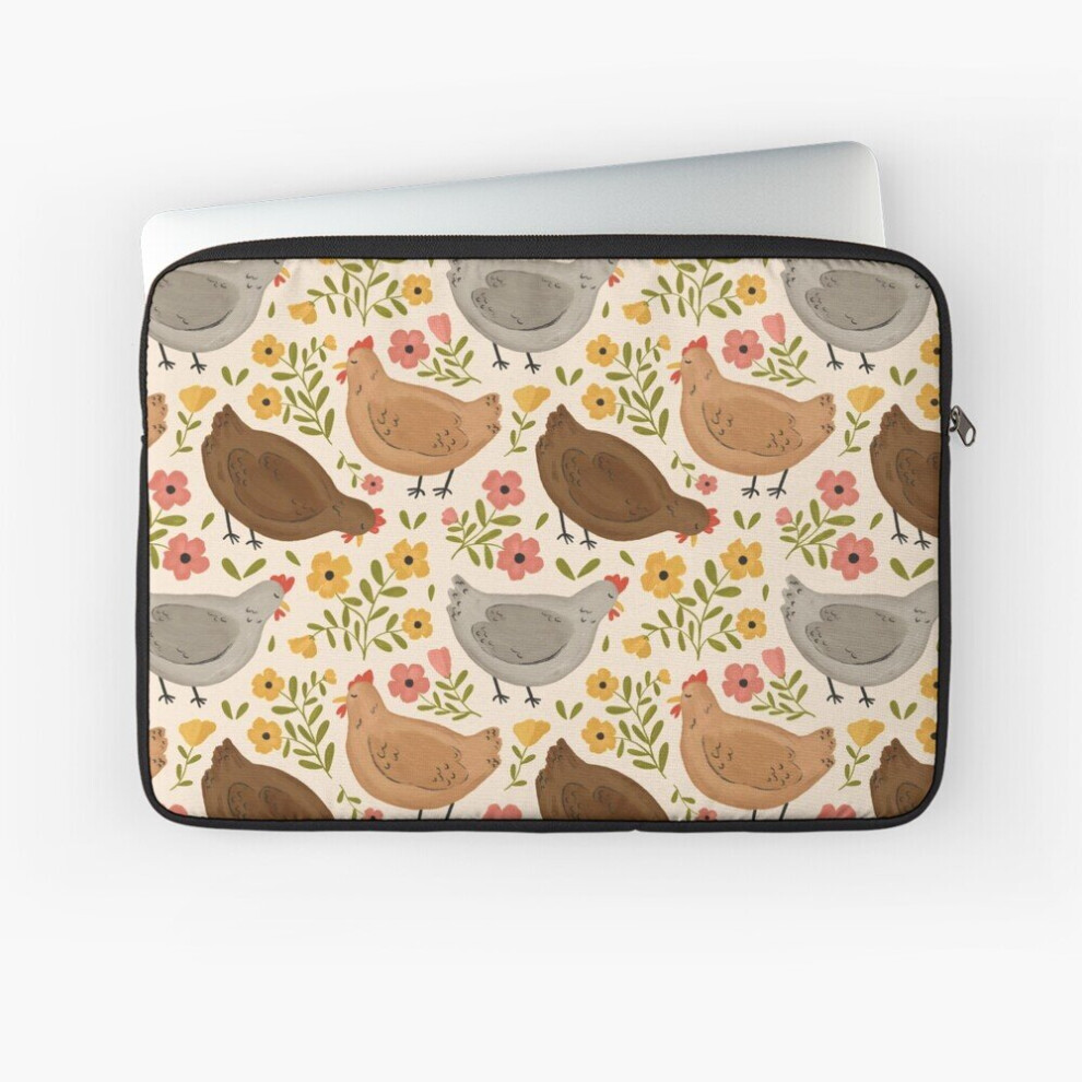 Laptop Sleeve Springtime Chickens 10 12 13 15 17 Inch Case Notebook Tablet Carrying Bag Cover 7802738415889
