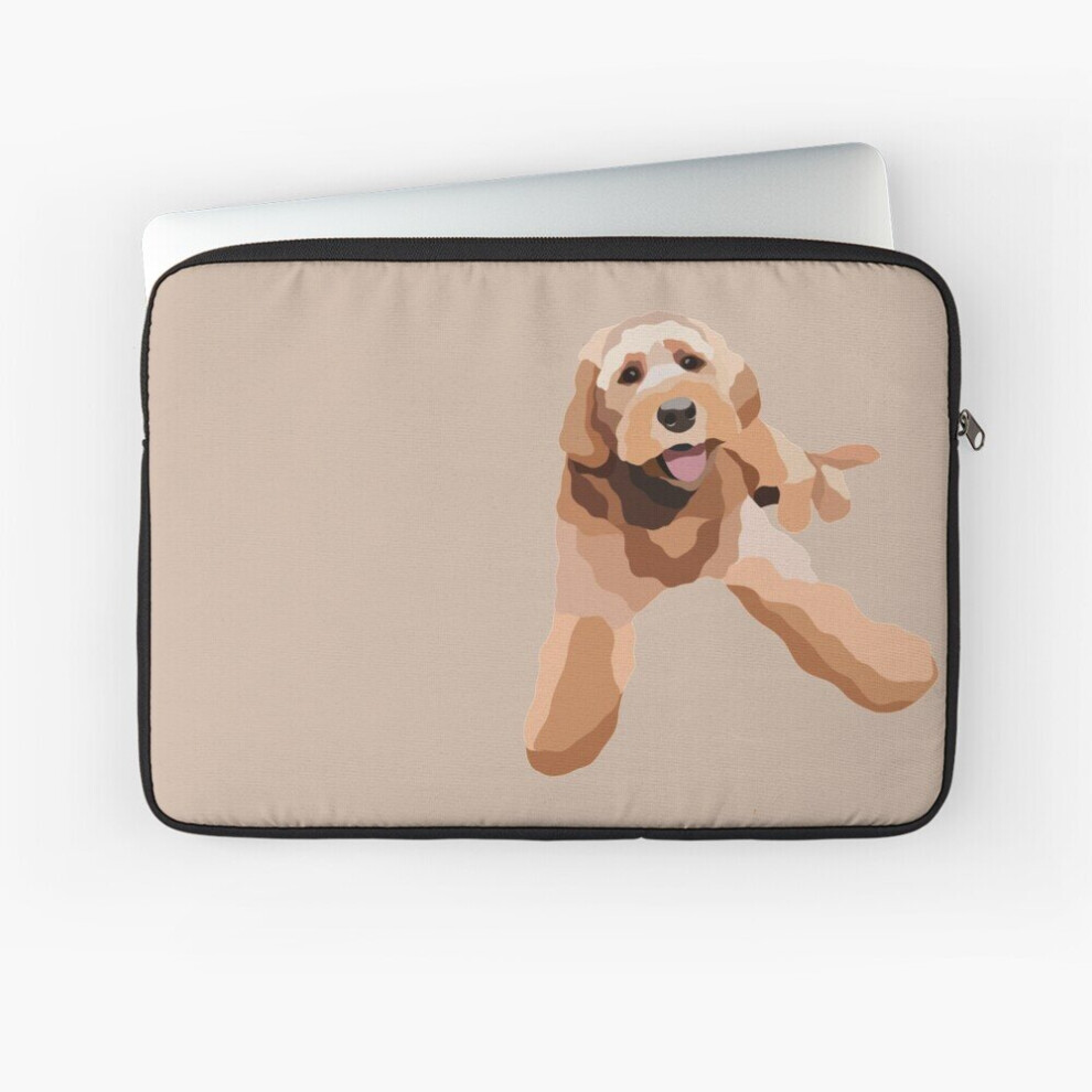 Laptop Sleeve Groodle Dog Portrait Digital Illustration 10 12 13 15 17 Inch Case Notebook Tablet Carrying Bag Cover 7802738510294