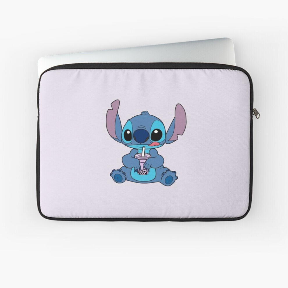Laptop Sleeve Stitch With Taro Boba Drink 10 12 13 15 17 Inch Case Notebook Tablet Carrying Bag Cover 7802738517699