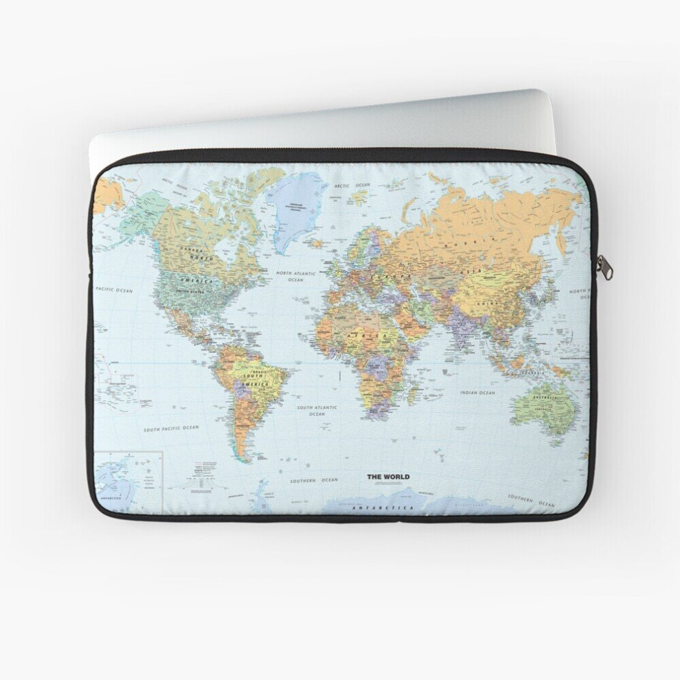 Laptop Sleeve Map 10 12 13 15 17 Inch Case Notebook Tablet Carrying Bag Cover 7802738421644