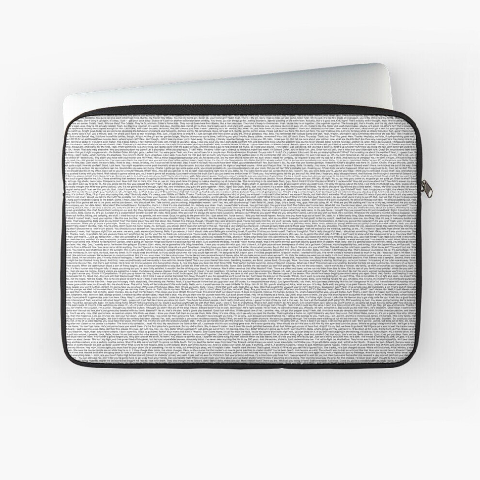 Laptop Sleeve Entire Twilight Movie Script 10 12 13 15 17 Inch Case Notebook Tablet Carrying Bag Cover 7802738439083