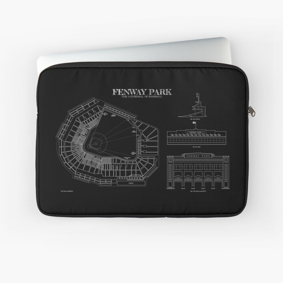 Laptop Sleeve Fenway Park. The Cathedral Of Baseball ( Stencil-No Background) 10 12 13 15 17 Inch Case Notebook Tablet Carrying Bag Cover White 7802738471540