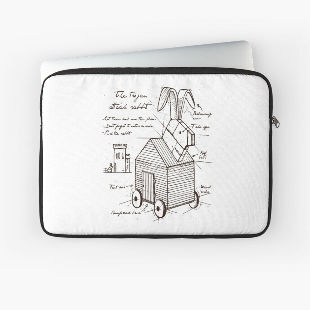 Laptop Sleeve Trojan Rabbit 10 12 13 15 17 Inch Case Notebook Tablet Carrying Bag Cover 7802738447798