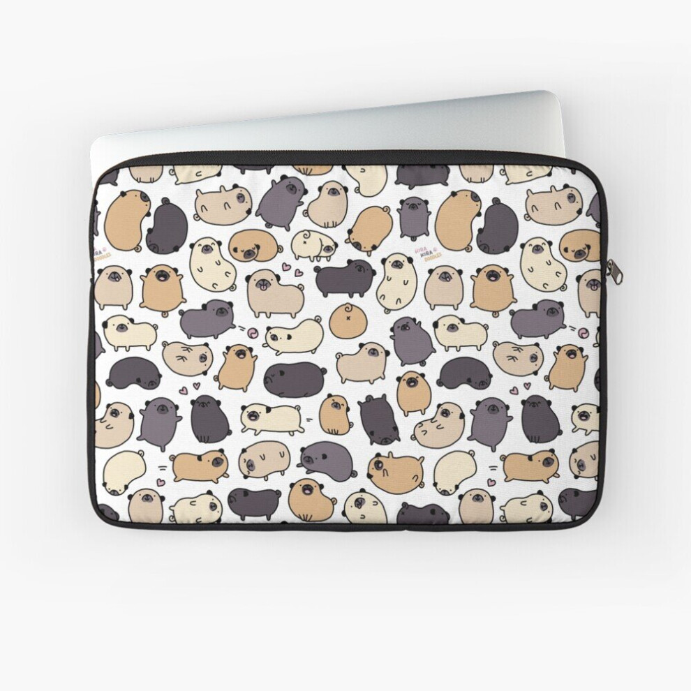 Laptop Sleeve Pug Life Doodle 10 12 13 15 17 Inch Case Notebook Tablet Carrying Bag Cover 7802738441727