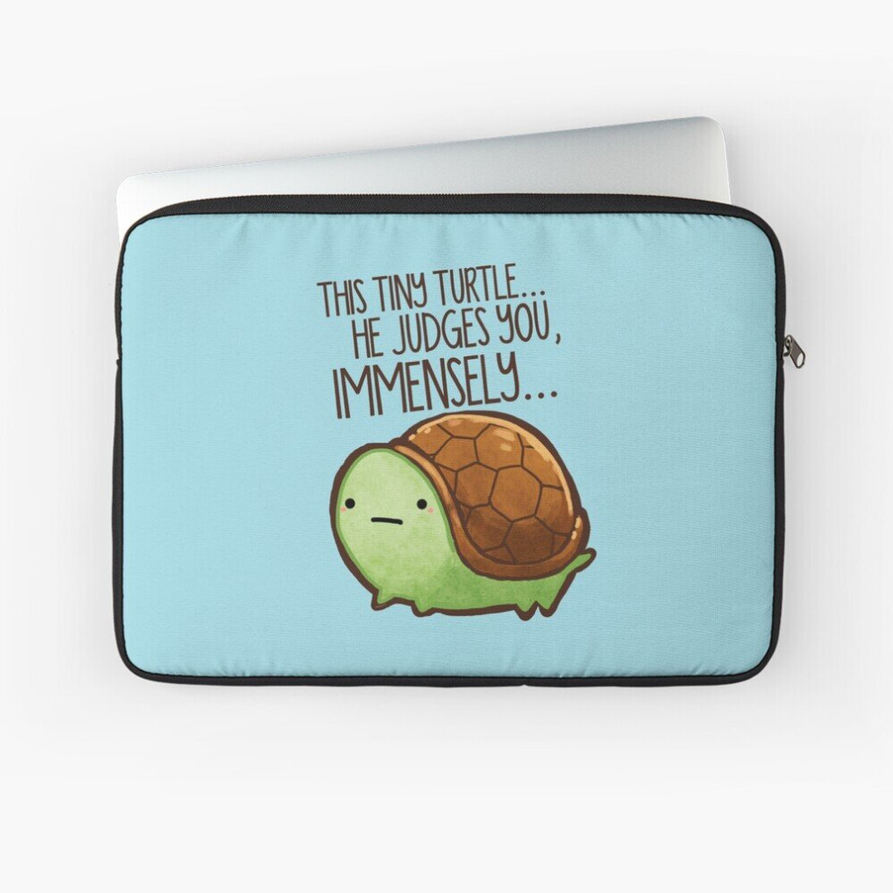Laptop Sleeve This Turtle.. He Judges You. 10 12 13 15 17 Inch Case Notebook Tablet Carrying Bag Cover 7802738459609