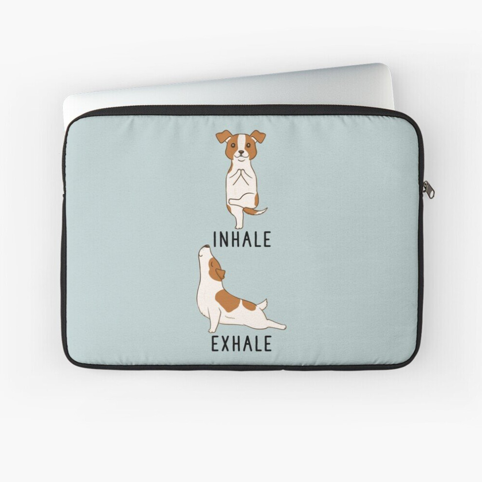 Laptop Sleeve Inhale Exhale Jack Russell Terrier Yoga 10 12 13 15 17 Inch Case Notebook Tablet Carrying Bag Cover 7802738473742