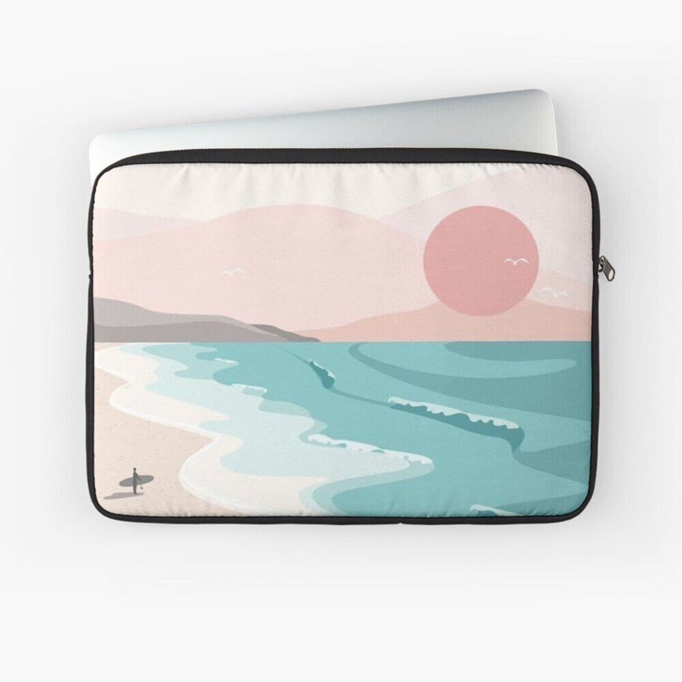 Laptop Sleeve Calm And Cute Animated Beach 10 12 13 15 17 Inch Case Notebook Tablet Carrying Bag Cover 7802738485493