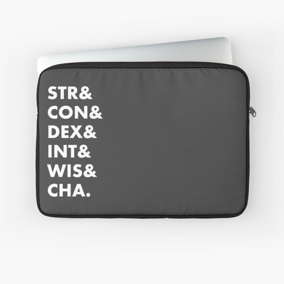 Laptop Sleeve Dungeons Dragons Abilities 10 12 13 15 17 Inch Case Notebook Tablet Carrying Bag Cover 7802738460476