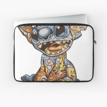 Laptop Sleeve stittch and all Disney's characters 10 12 13 15 17 Inch Case Notebook Tablet Carrying Bag Cover