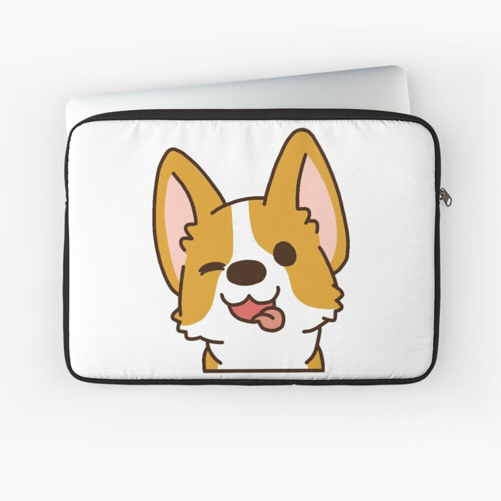 Laptop Sleeve Winking Corgi 10 12 13 15 17 Inch Case Notebook Tablet Carrying Bag Cover 7802738451986