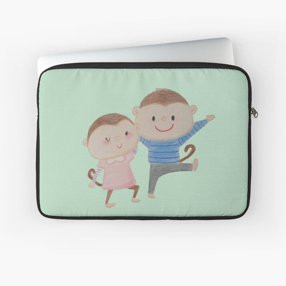 Laptop Sleeve Monkey Boy And Girl 10 12 13 15 17 Inch Case Notebook Tablet Carrying Bag Cover 7802738484618