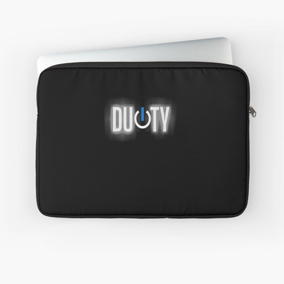 Laptop Sleeve Thin Line - Police On Duty 10 12 13 15 17 Inch Case Notebook Tablet Carrying Bag Cover Blue 7802738517903