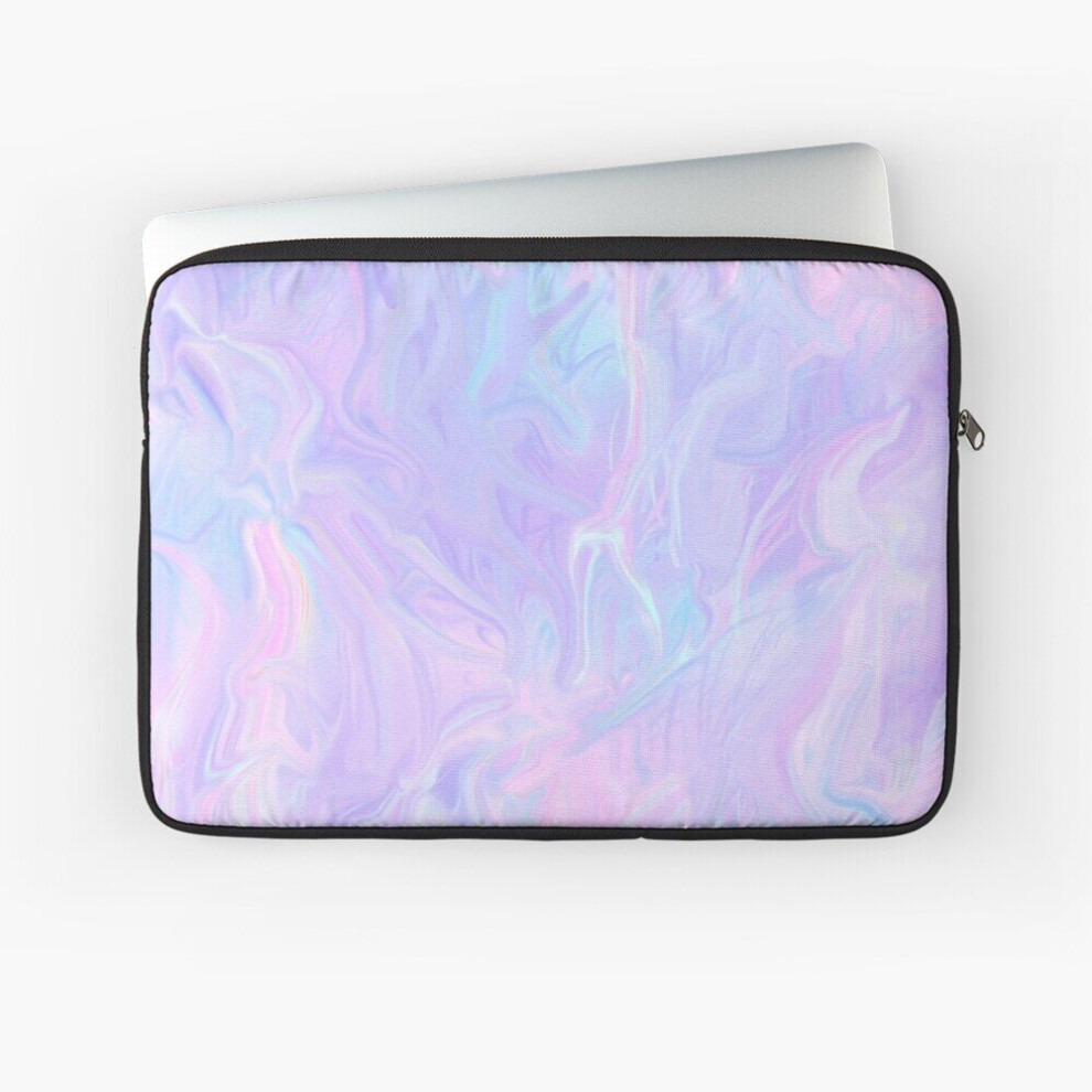 Laptop Sleeve Holographic Pastel Color Print 10 12 13 15 17 Inch Case Notebook Tablet Carrying Bag Cover Pink 7802738419238