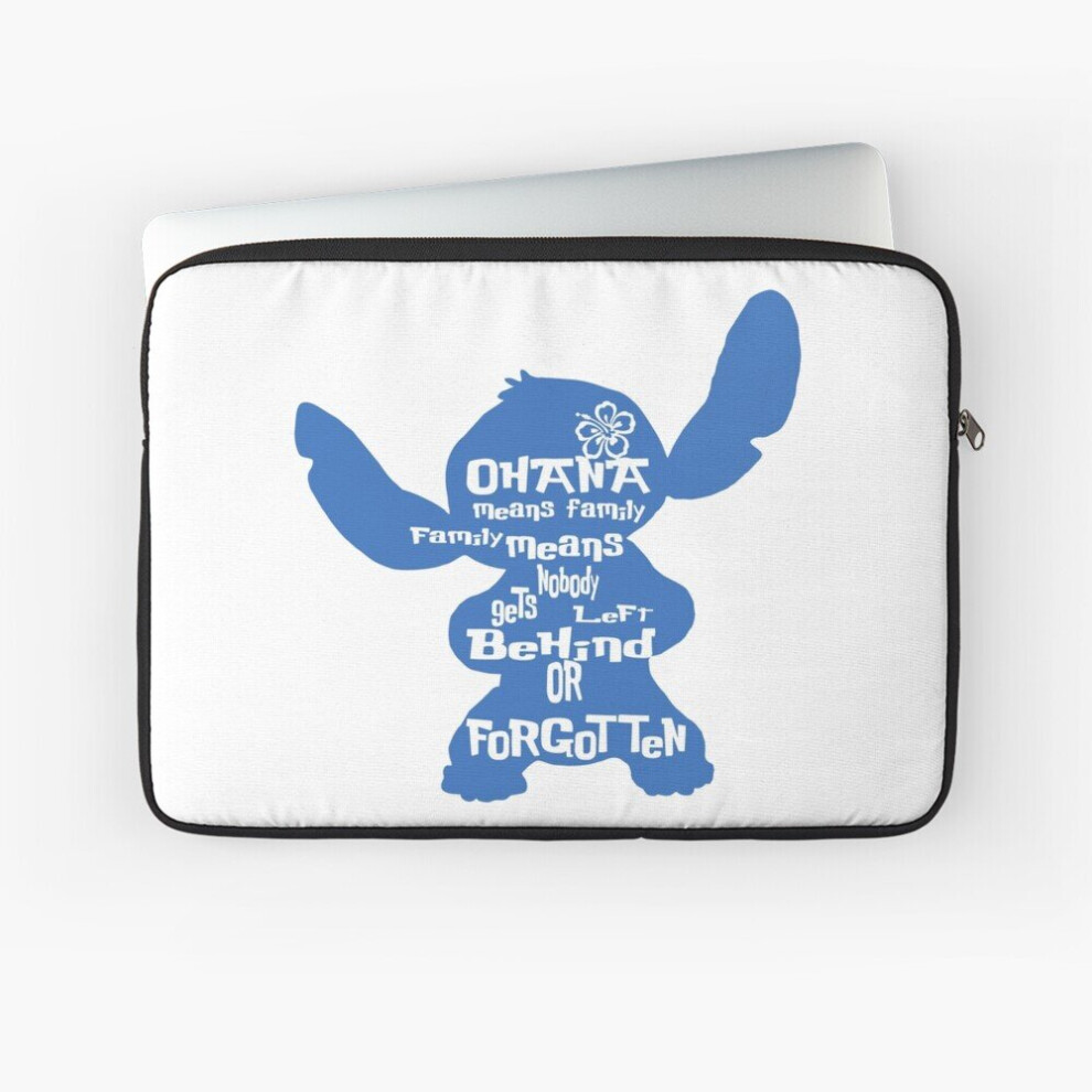 Laptop Sleeve Stitch Ohana Means Family 10 12 13 15 17 Inch Case Notebook Tablet Carrying Bag Cover 7802738439342