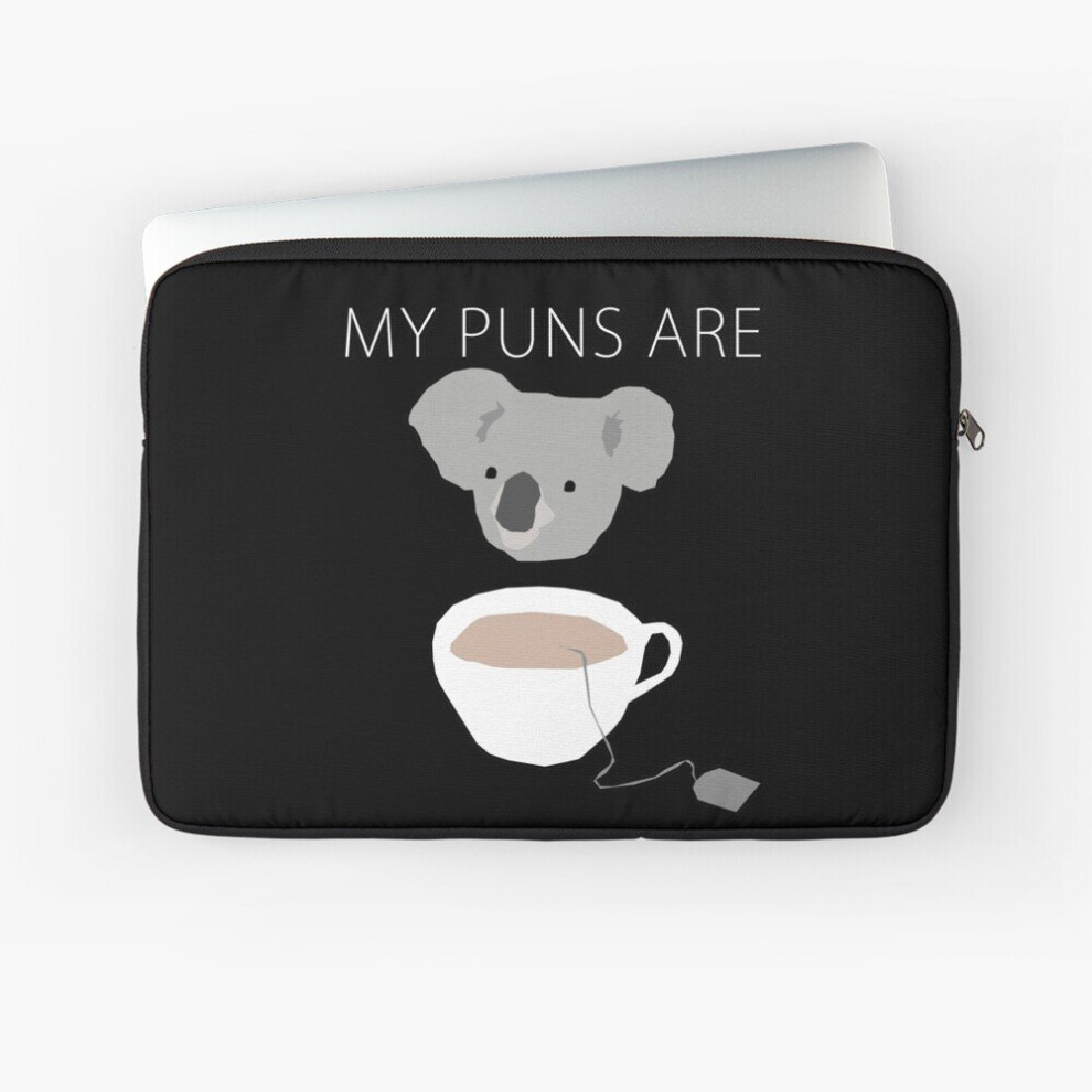 Laptop Sleeve "Koala Tea" Puns 10 12 13 15 17 Inch Case Notebook Tablet Carrying Bag Cover 7802738444858