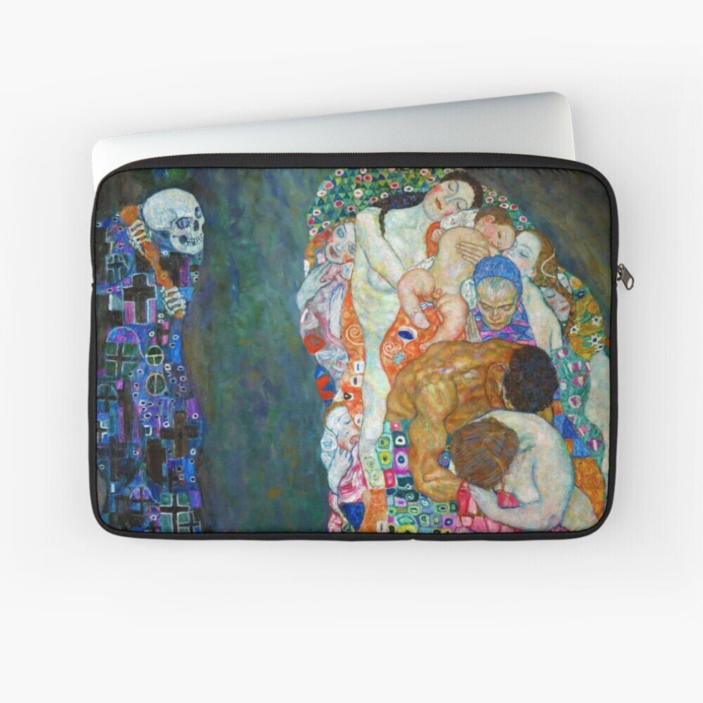 Laptop Sleeve Gustav Klimt - Death And Life 10 12 13 15 17 Inch Case Notebook Tablet Carrying Bag Cover 7802738472752
