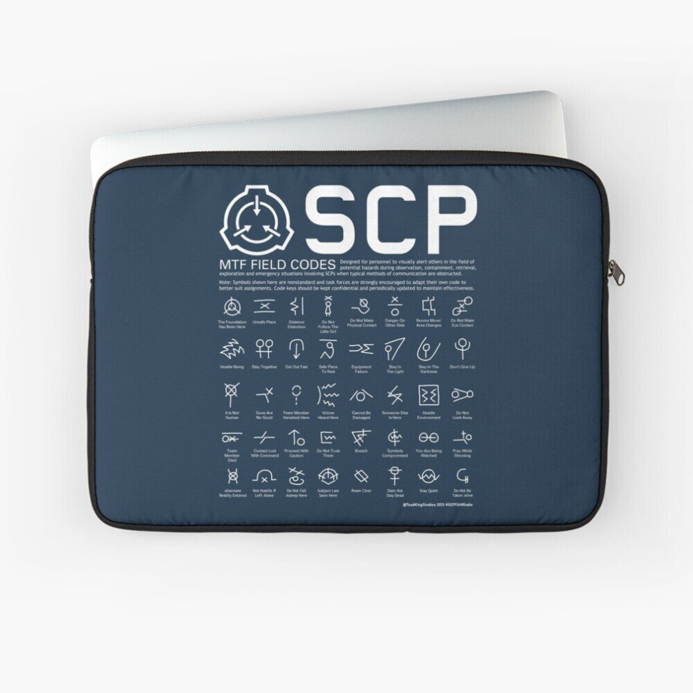 Laptop Sleeve Scp Mtf Field Codes By Toadking07 10 12 13 15 17 Inch Case Notebook Tablet Carrying Bag Cover 7802738452754