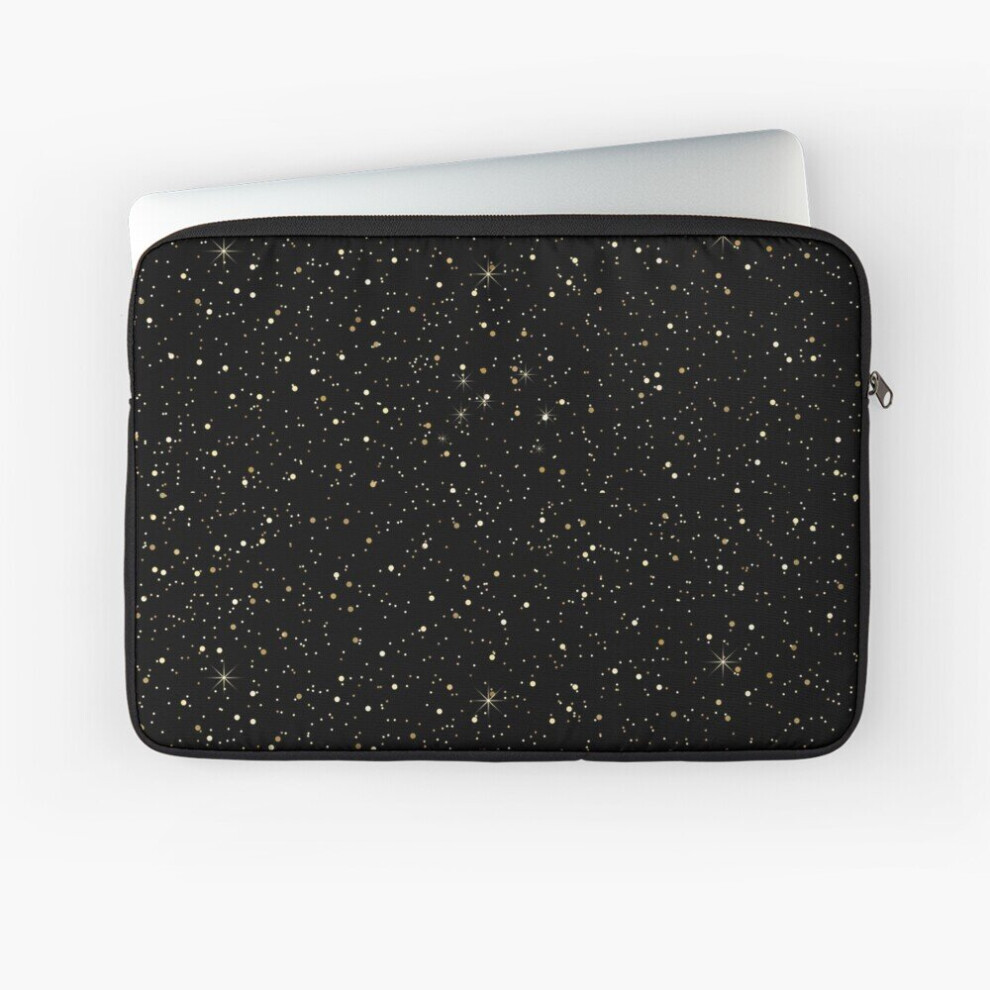 Laptop Sleeve Glitter And Sparkles 10 12 13 15 17 Inch Case Notebook Tablet Carrying Bag Cover Gold 7802738457148