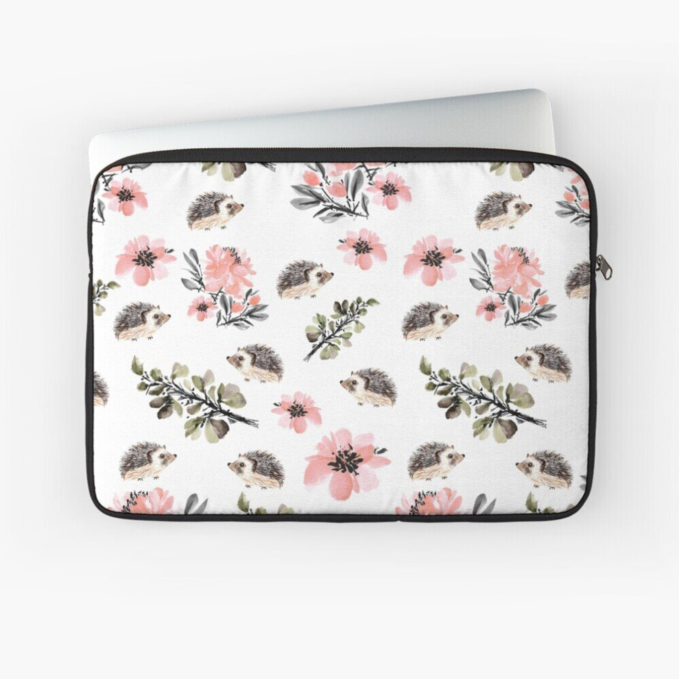 Laptop Sleeve Hedgehog Florals 10 12 13 15 17 Inch Case Notebook Tablet Carrying Bag Cover 7802738462135