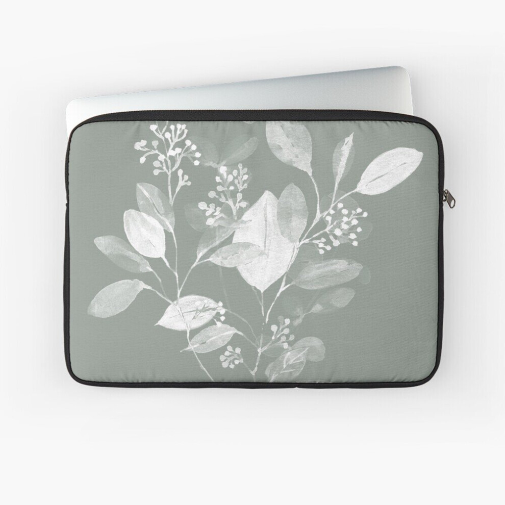 Laptop Sleeve Sage Eucalyptus 10 12 13 15 17 Inch Case Notebook Tablet Carrying Bag Cover Green 7802738473759