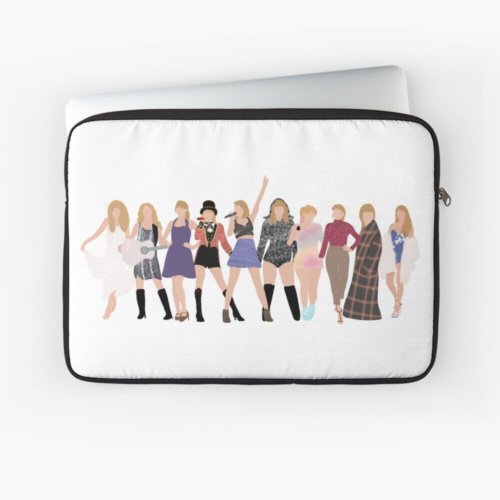 Laptop Sleeve Taylor Swift Eras (includes midnights) 10 12 13 15 17 Inch Case Notebook Tablet Carrying Bag Cover