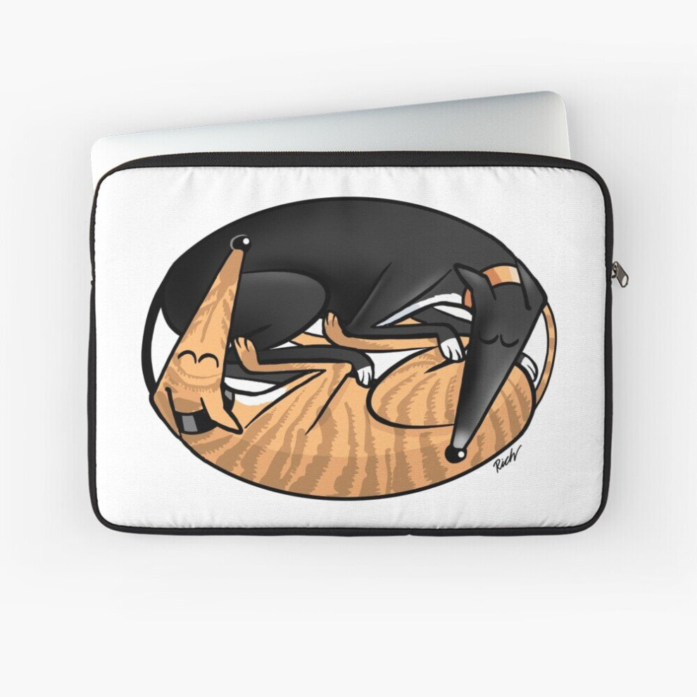 Laptop Sleeve Yin Yang Hounds: A Redbubble Exclusive Design 10 12 13 15 17 Inch Case Notebook Tablet Carrying Bag Cover 7802738464016
