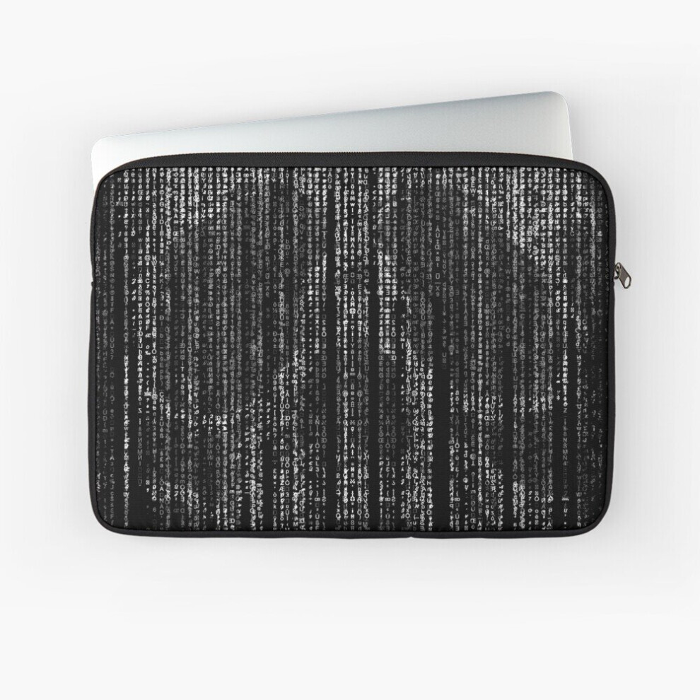 Laptop Sleeve Matrix Coded Skull 10 12 13 15 17 Inch Case Notebook Tablet Carrying Bag Cover 7802738497236